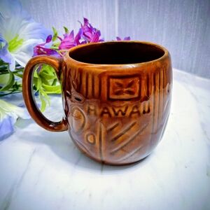 Vintage Hawaii Mug Kava Craft Honolulu Peke Betty Coffee Coconut Souvenir